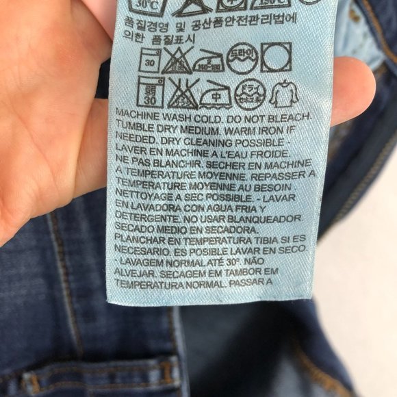 Levi's Women's Size 27 x 32 High Rise Ombre Blue Stretch Skinny Jeans Denim - Picture 13 of 15